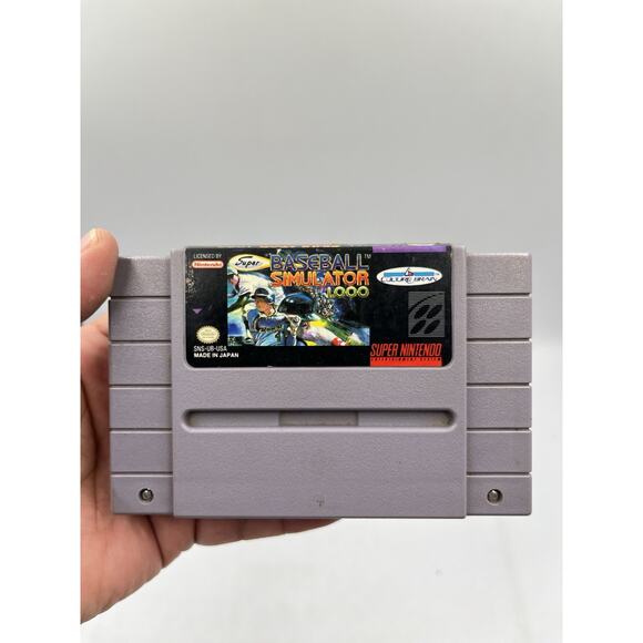 Super Baseball Simulator 1.000 SNES (Super Nintendo, 1990) With Case Tested - Picture 6 of 9